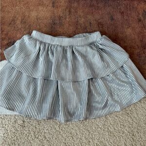 Disney Silver Pleated Mini Skirt